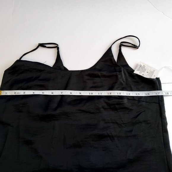 Auden Black Slip Dress Size S Features a side slit for added style and comfort - Picture 3 of 12